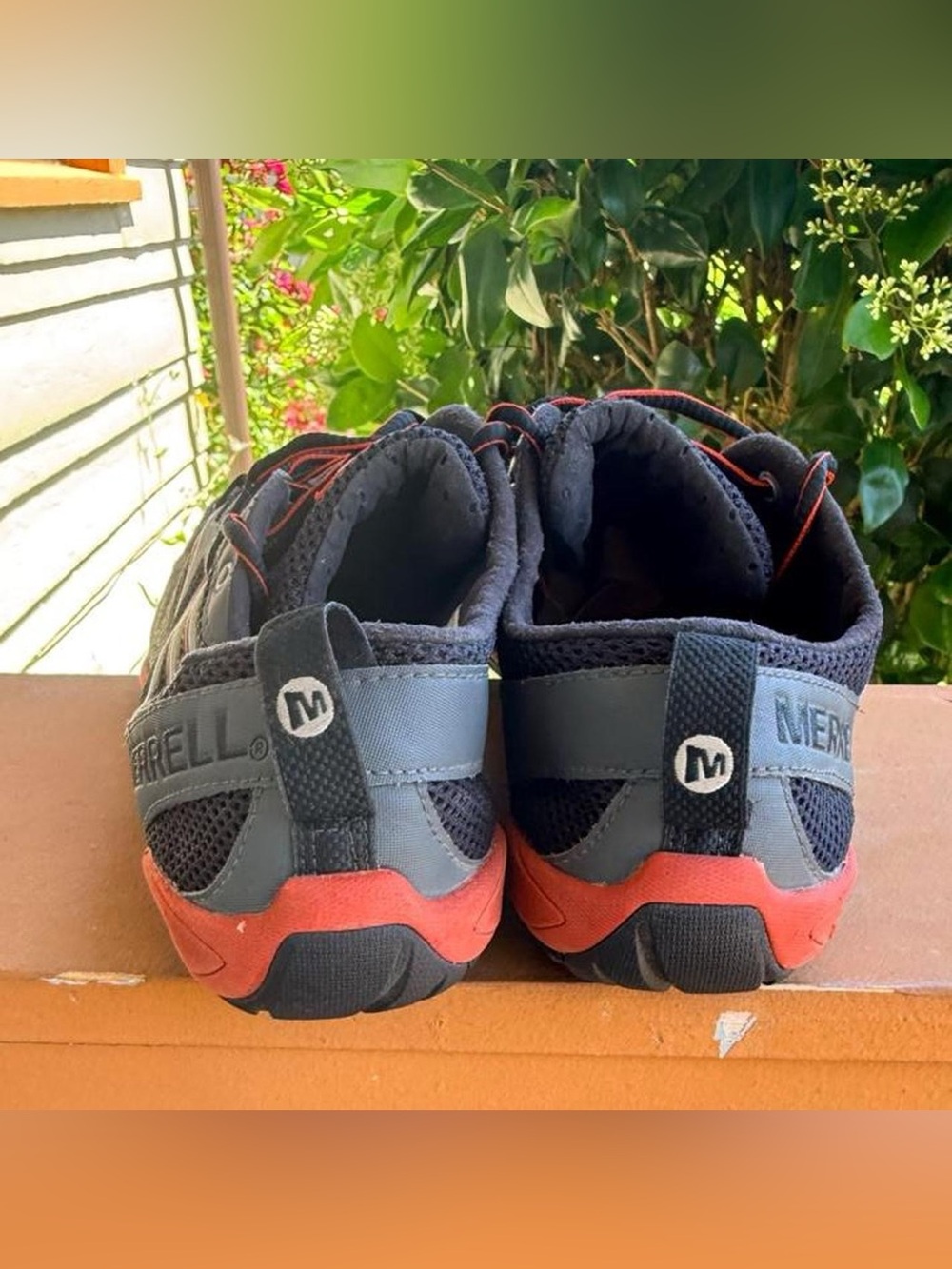 Merrell Black and Red Lightweight Trail Sneakers - Picture 3 of 7